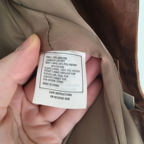 NWT June Cognac Leather Trench Coat - Picture 11 of 13